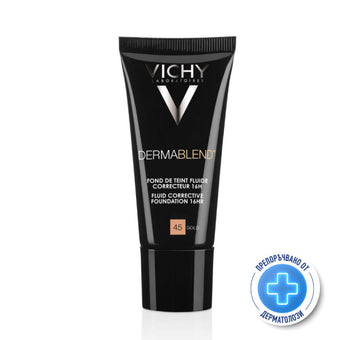 compare product Vichy dermablend фон дьо тен 45 флуид коригиращ 30мл./златист/ 316624