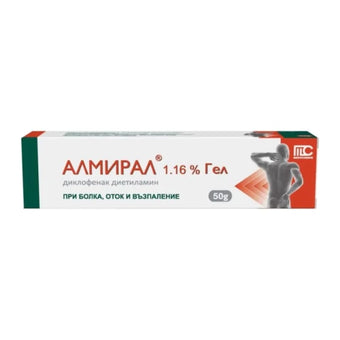 compare product Алмирал гел 1,16% при болка, оток и възпаление 50гр
