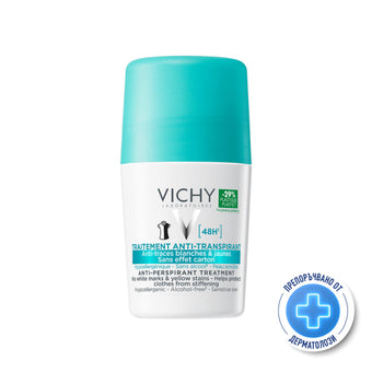 compare product Vichy дезодорант рол-он ефект 48ч.50мл. 324599 /без бели следи/