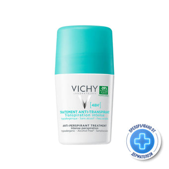 compare product Vichy дезодорант рол-он ефект 48ч.50мл.с парфюм 320300 /зелена/