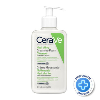 compare product Cerave хидратираща измиваща крем пяна за лице, нормална към суха кожа 236мл. 743563