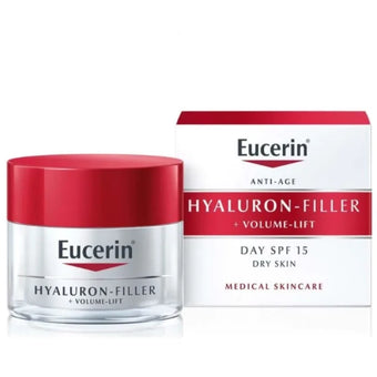 compare product Eucerin hyaluron filler + volume lift дневен крем суха кожа 50мл