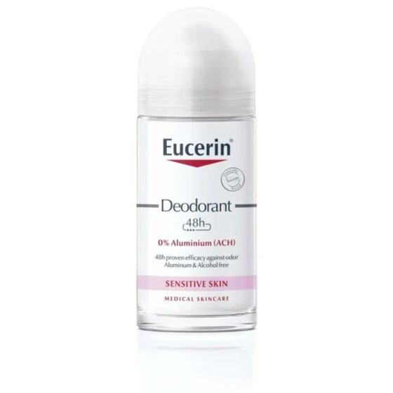 Eucerin  рол-он дезодорант за нормално изпотяване без алуминиеви соли 50мл