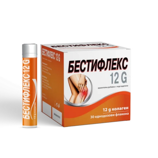 BESTIFLEX Бестифлекс 12g колаген флакони за здрави стави 25мл х30