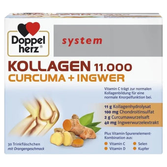 compare product Doppelherz System Колаген, Куркума, Джинджифил флакони за здрави стави х30