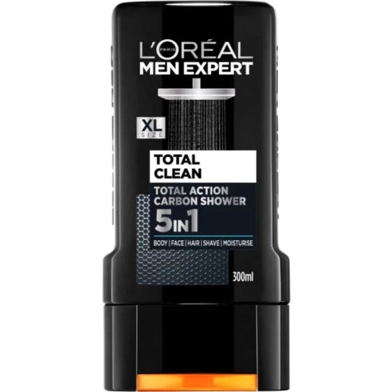 Loreal men  expert душ гел total clean 300мл
