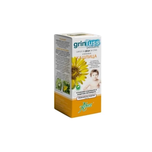 GRINTUSS Гринтус за деца сироп при суха и влажна кашлица 180гр Аboca