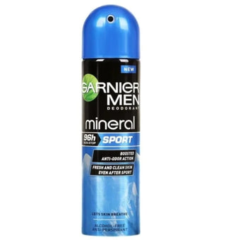 compare product Garnier deo mineral men спрей xtra time 96h 150мл