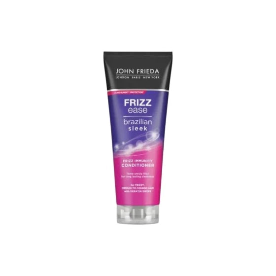 John frieda fe brazilian sleek балсам за права и защитена от начупване коса 250ml