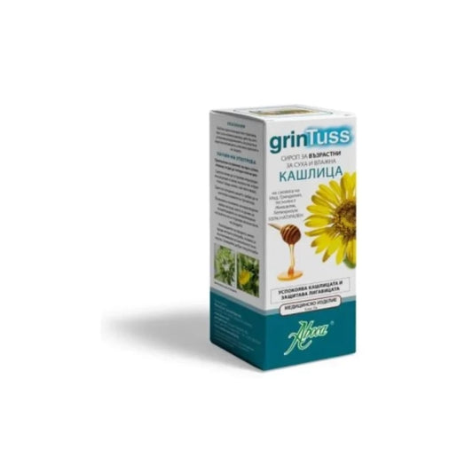 GRINTUSS Гринтус за възрастни сироп за суха и влажна кашлица 180гр Аboca