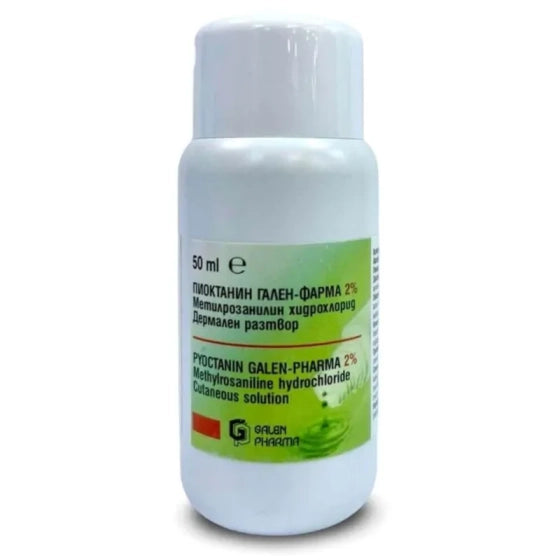 GALEN PHARMA Разтвор на пиоктанин гален фарма 2% дермален разтвор - Снимка 1 от 2