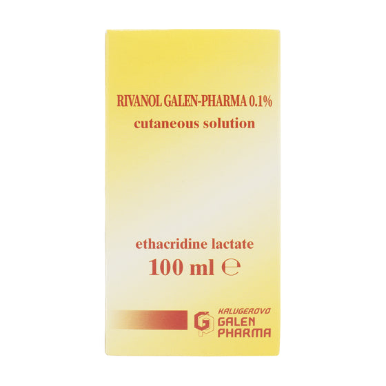 GALEN PHARMA Риванол 0,1% дермален разтвор 100мл гален-фарма - Снимка 1 от 2