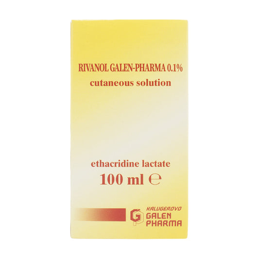 GALEN PHARMA Риванол 0,1% дермален разтвор 100мл гален-фарма - Снимка 1 от 2