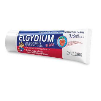 compare product Elgydium kids гелообразна паста за зъби за защита от кариес с fluorinol и вкус на свежа ягода 50ml