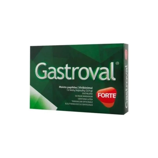GASTROVAL Гастровал Форте капсули за добро храносмилане х12