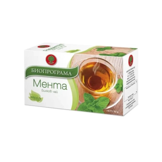 BIOPROGRAMMA Чай мента филтър х 20 биопрограма