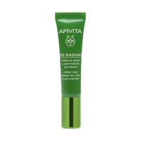 Apivita bee radiant околоочен крем против стареене и признаци на умора с бял божур и патентован екст - Снимка 2 от 2