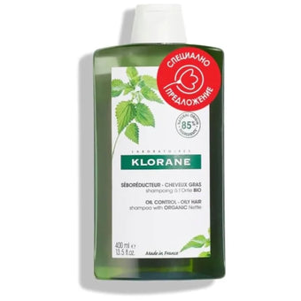 compare product Klorane шампоан с органична коприва за мазна коса 400ml