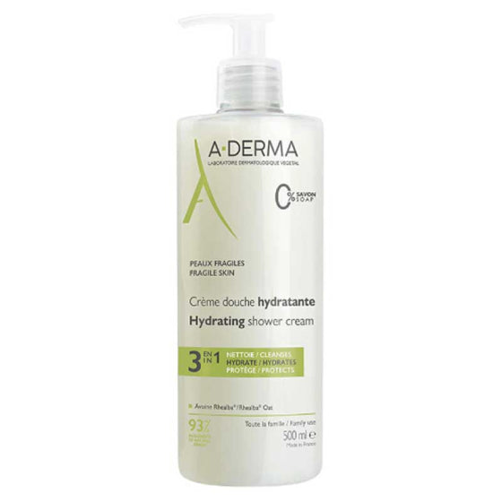 A-derma хидратиращ душ крем 500ml - Снимка 2 от 2