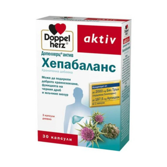 compare product Doppelherz Хепабаланс капсули за черен дроб и жлъчка х 30