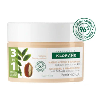 compare product Klorane cupuacu възстановяваща маска за коса 3в1 действия за много суха и увредена коса с органично
