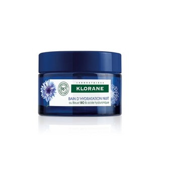 compare product Klorane cornflower нощна аква маска за интензивна хидратация при уморена кожа с органична синя метли