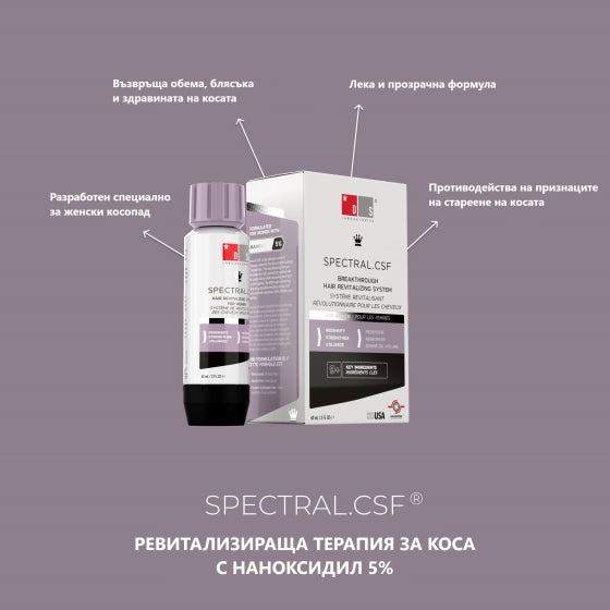 Spectral csf терапия за коса за жени с наноксидил 5% 60 ml - Снимка 4 от 5