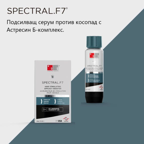 Spectral f7 подсилващ серум против косопад, причинен от стрес 60 ml - Снимка 3 от 5