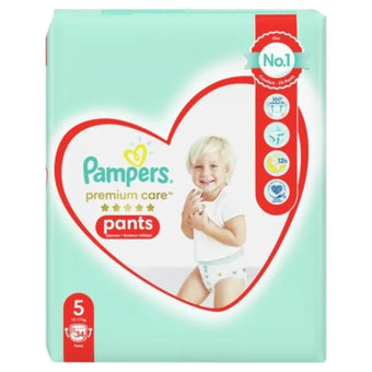 compare product Pampers premium care пелени-гащи vp размер 5 /12-17кг./ х34