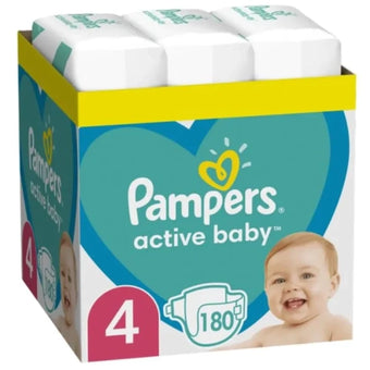 compare product Pampers active baby пелени msb размер 4 х180