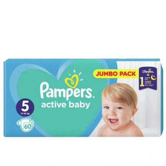 compare product Pampers active baby пелени jp размер 5 х60