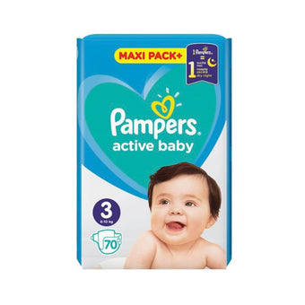 compare product Pampers active baby пелени mp+ размер 3 / 6-10кг./ x70