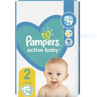compare product Pampers active baby пелени mp+ размер 2 / 4-8кг./ x76
