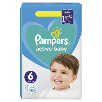compare product Pampers active baby пелени vpp размер 6 /13-18кг./х48
