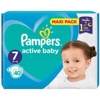 compare product Pampers active baby пелени vpp размер 7 xl / 15+кг./х40