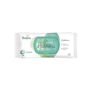 compare product Pampers harmonie aqua бебешки мокри кърпички х48 без пластмаса