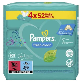 compare product Pampers fresh бебешки мокри кърпички 4х52