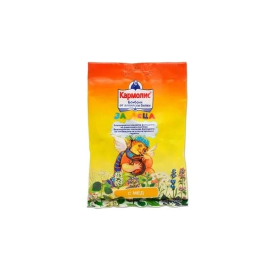CARMOLIS Бонбони кармолис с мед за деца 75гр /жълти/
