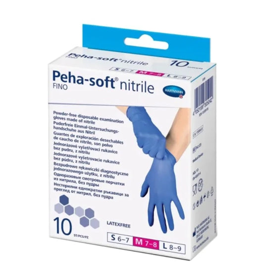 HARTMANN Ръкавици Peha-soft нитрилни сини размер М x10 Hartmann
