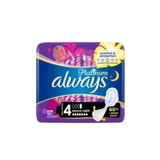 ALWAYS Дамски превръзки always platinum secure night x5