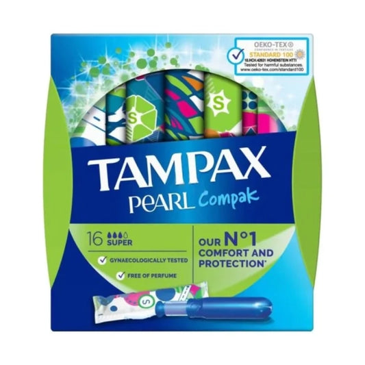 TAMPAX Тампони tampax super pearl x16