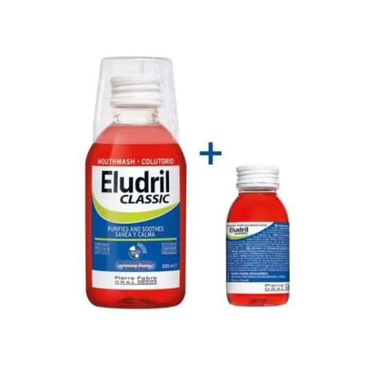 Eludril Classic антибактериална вода за уста 200мл + Classic вода за уста 90мл