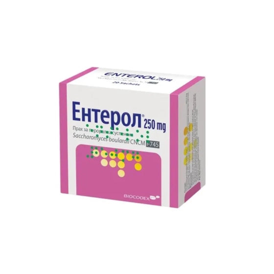 ENTEROL (BCX) Ентерол сашети при остра инфекциозна диария 250мг х20 Biocodex
