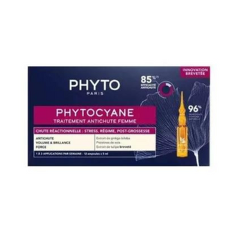 compare product Phyto phytocyane ампули против реактивен косопад при жени х12 ампули х5 мл