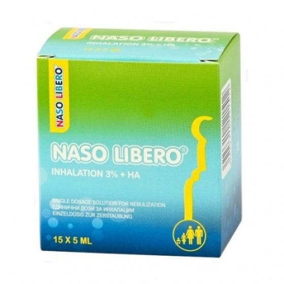 NASO LIBERO Назо либеро инхалации 3% + ha 5мл x 15 монодози - Снимка 2 от 2