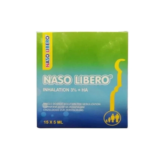 NASO LIBERO Назо либеро инхалации 3% + ha 5мл x 15 монодози - Снимка 1 от 2