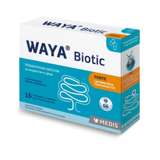 Waya Forte пробиотик капсули за балансирана чревна микрофлора  х15