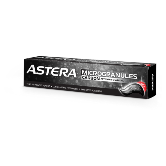 ASTERA Паста за зъби Astera Microgranules Carbon 75 мл