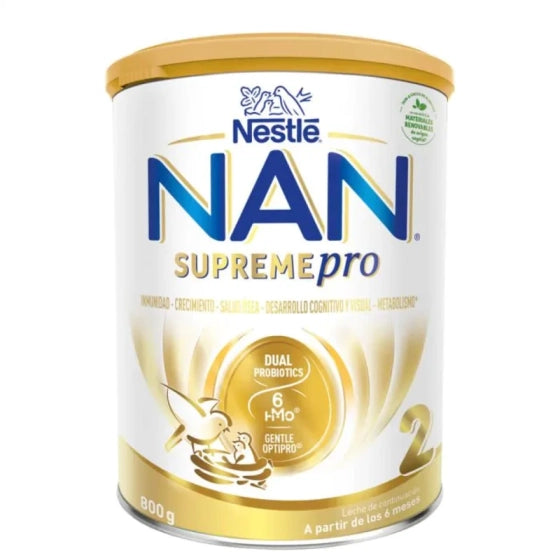 NAN Nestle NAN SupremePro 2 Висококачествено обогатено мляко на прах за кърмачета 6-12 месеца 800г