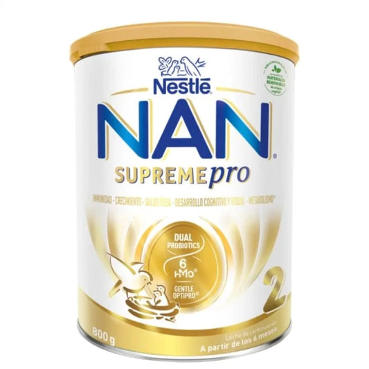 NAN Nestle NAN SupremePro 2 Висококачествено обогатено мляко на прах за кърмачета 6-12 месеца 800г